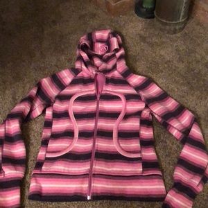 Lululemon Scuba Striped Jacket sz12